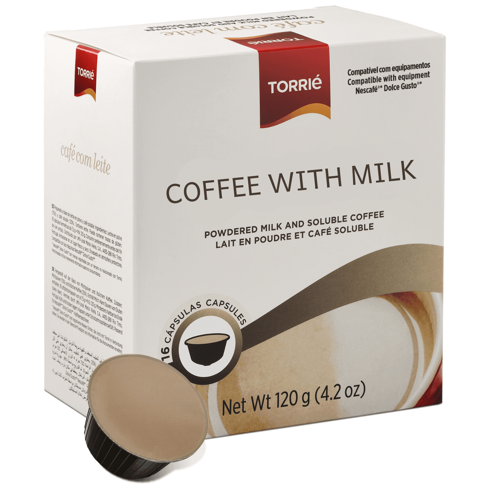 Instant Coffee with Milk - Dolce Gusto® Compatible Pods