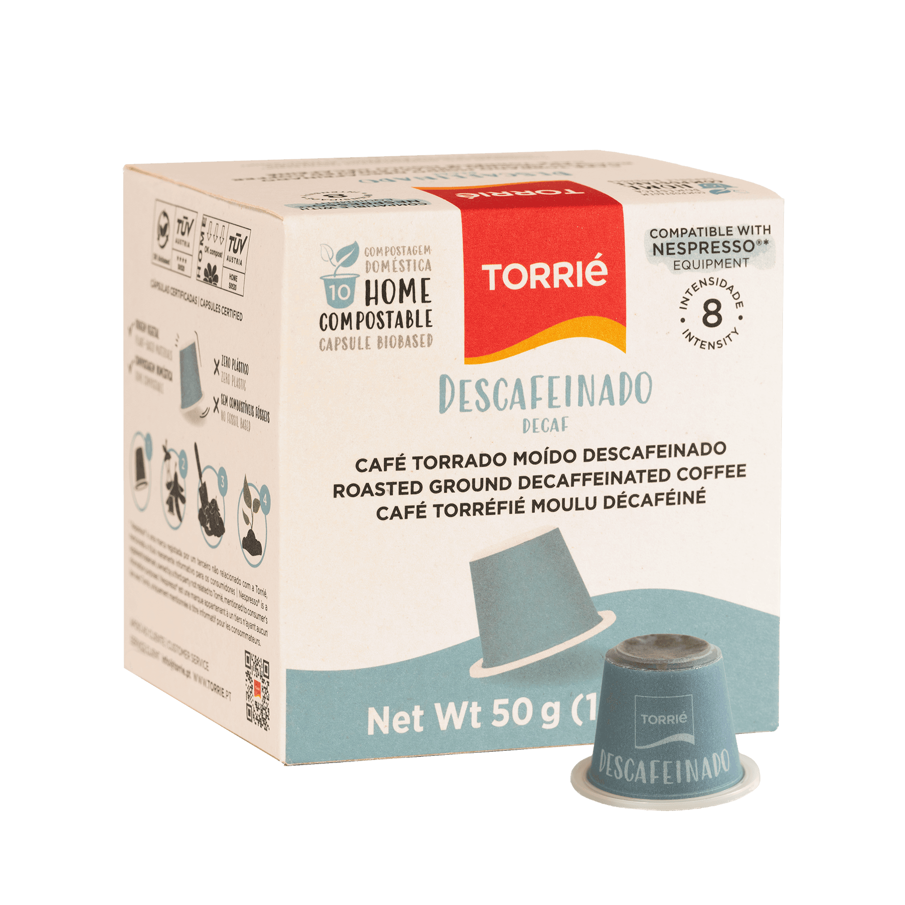Home Compostable - Decaf - Nespresso® Compatible Biodegradable Coffee Pods